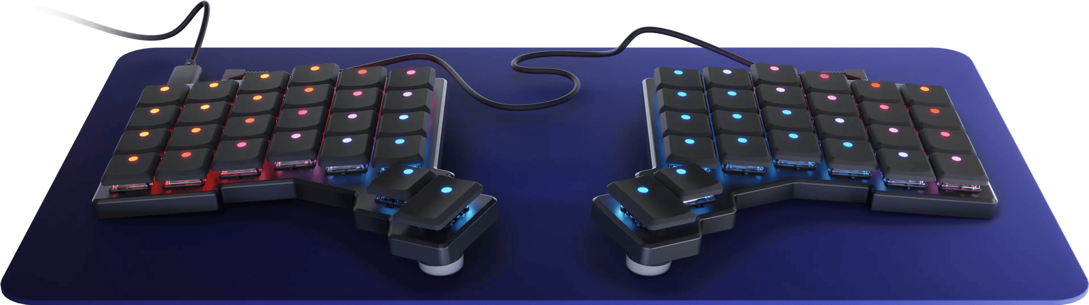 Black Voyager with Blank Keycaps