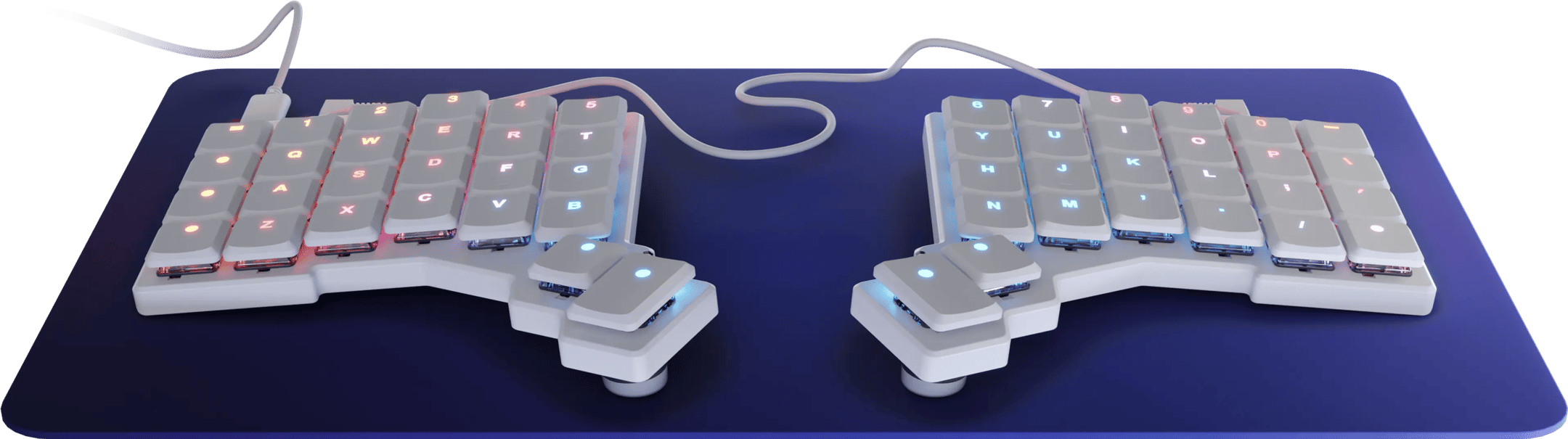 White Voyager with International Keycaps