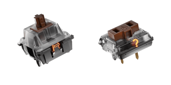 MX-style switches with indents highlighted, choc switches with a question mark