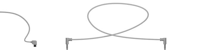 Animation of the TRRS wire being connected to the two sides of the Moonlander