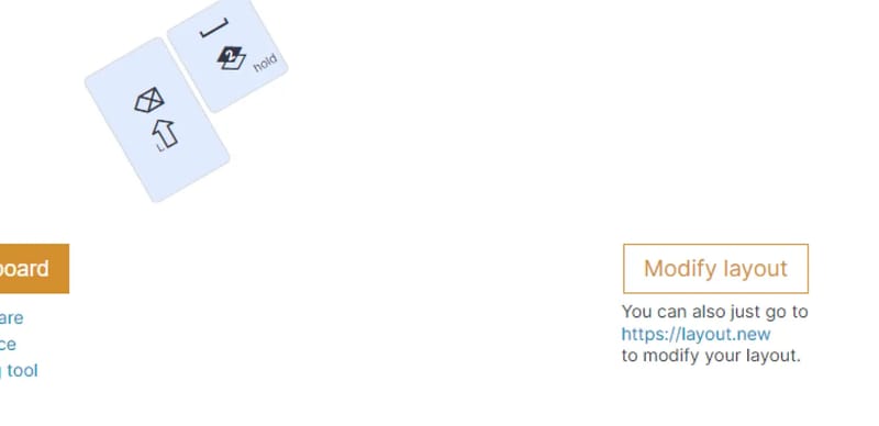 Bottom right portion of the configurator with a Modify Layout button