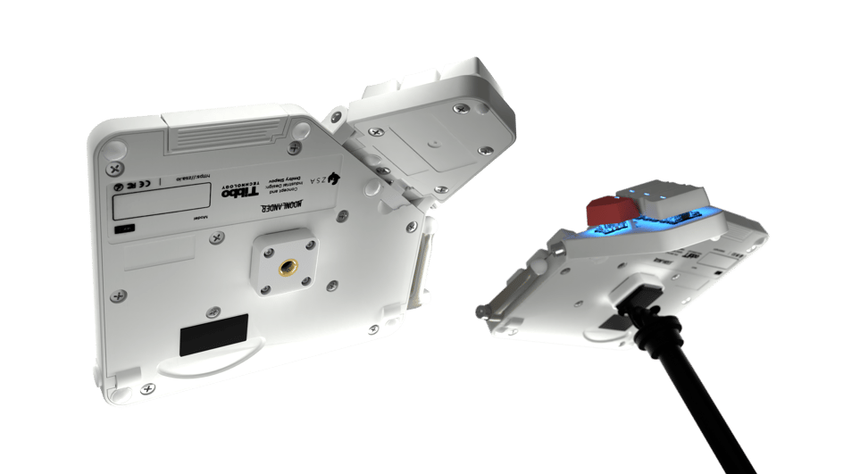 Suspend your Moonlander in space. Use a tripod to attach the board anywhere and adjust it to any angle. Learn more about the Tripod Kit.