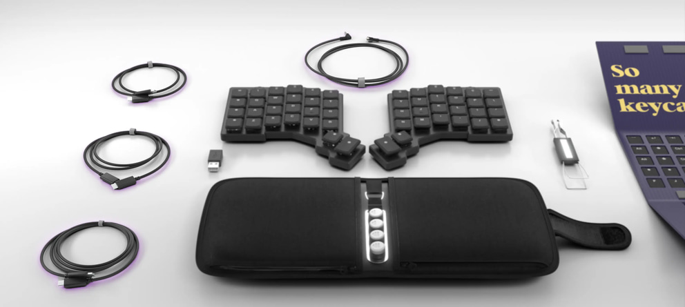 Three cables of differing lengths